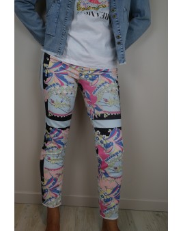 Pantalon imprimé multicolore Liu-Jo