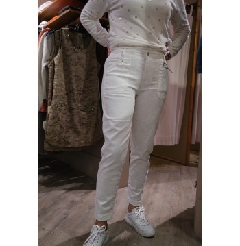 Pantalon fantaisie blanc Eva Kayan
