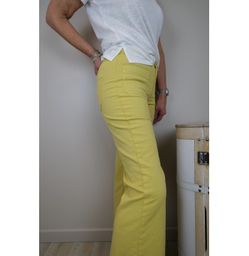 Pantalon bella jaune citron Denim Studio