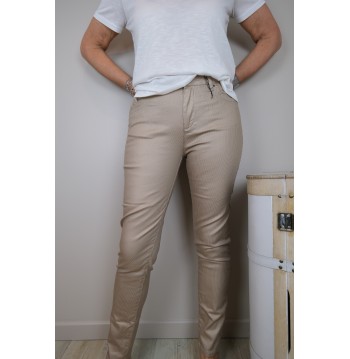 Pantalon skinny beige Eva...