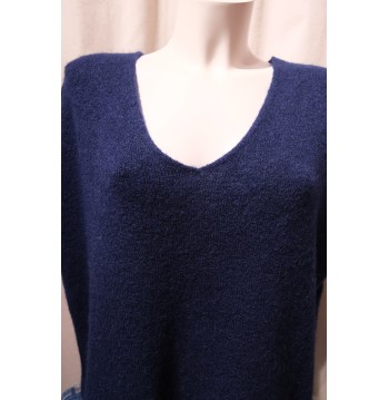 Pull sans manche bleu marine