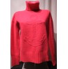 PULL FRAMBOISE LAINE