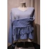 PULL DEGRADE BLEU LAINE DE VISON