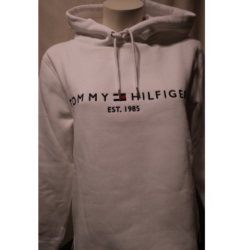 Sweat capuche blanc TOMMY HILFIGER