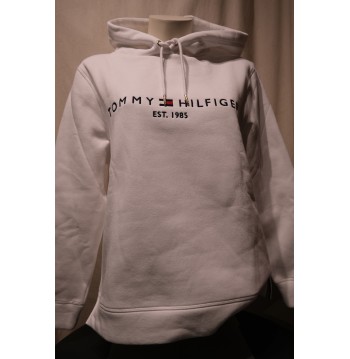 Sweat capuche blanc TOMMY HILFIGER