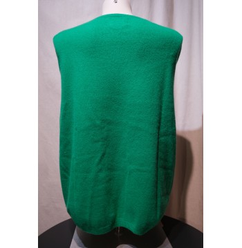 Pull cachemire col V vert LES TRICOTS DE LEA