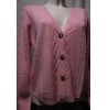 GILET ROSE EN LAINE