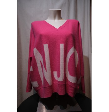 Pull cachemire fuschia