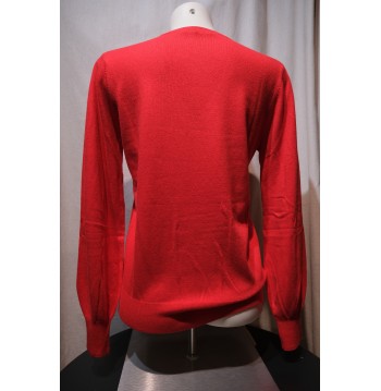 Pull col V rouge KOCCA