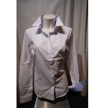 Chemise CAPUCINE coton blanc NUMEROLOGIE