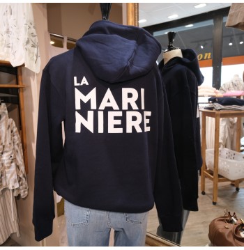 Sweat capuche marine...