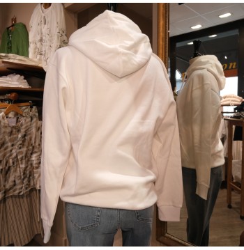 Sweat capuche blanc L'ATELIER DE LA MARINIERE