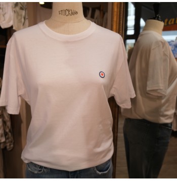 Tee-shirt blanc impression dos L'ATELIER DE LA MARINIERE