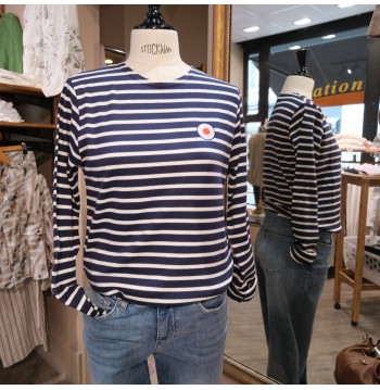 Marinière marine/écru L'ATELIER DE LA MARINIERE