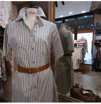 Robe chemise rayée YERSE