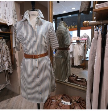 Robe chemise rayée YERSE