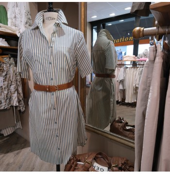 Robe chemise rayée YERSE