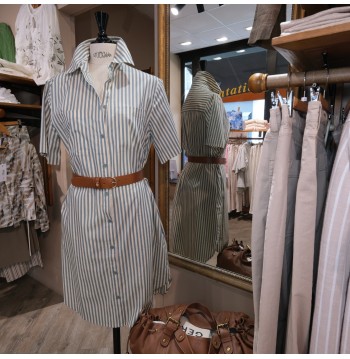 Robe chemise rayée YERSE
