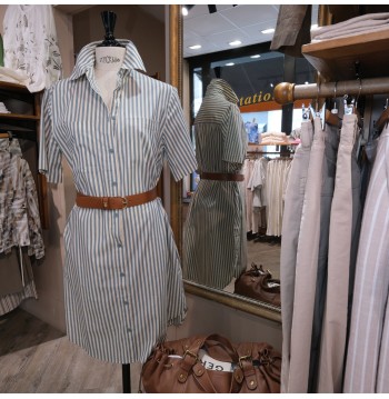 Robe chemise rayée YERSE
