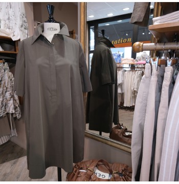 Robe trapèze kaki EVA KAYAN