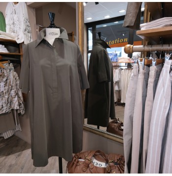 Robe trapèze kaki EVA KAYAN