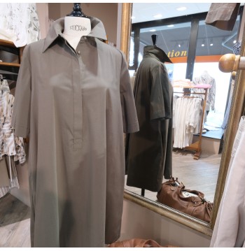 Robe trapèze kaki EVA KAYAN