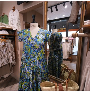 Robe JALAN vert DRESS ADDICT