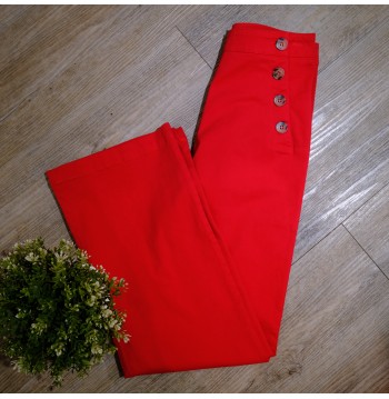 Pantalon pont rouge COTON