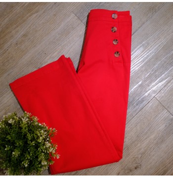 Pantalon pont rouge COTON