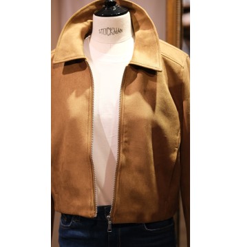 Veste courte camel