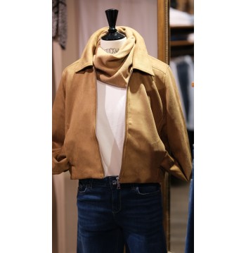 Veste courte camel