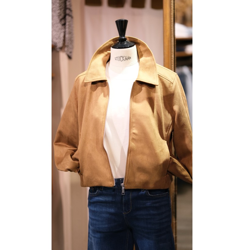 Veste courte camel