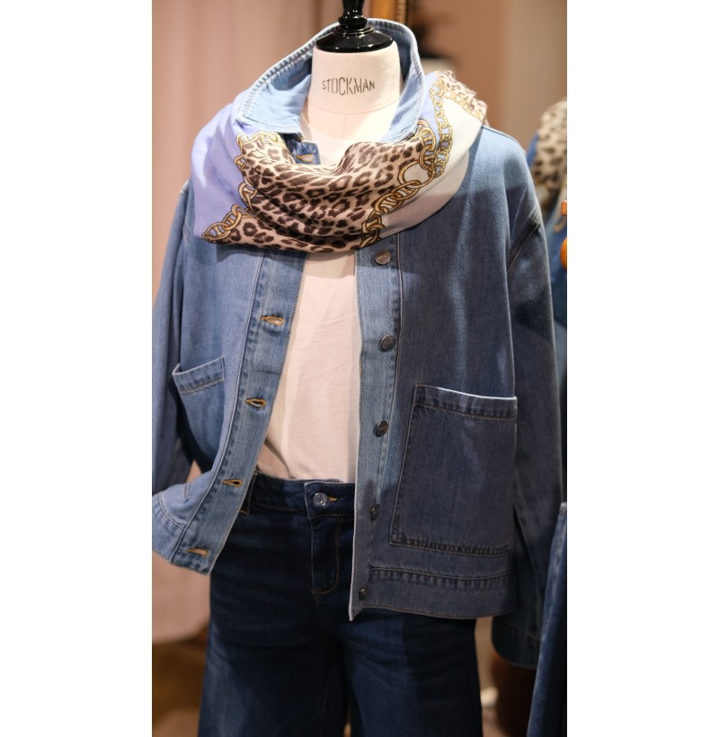 Veste jean souple