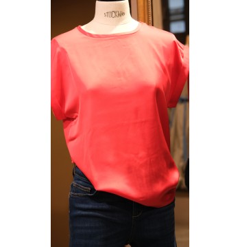 Top satiné hibiscus