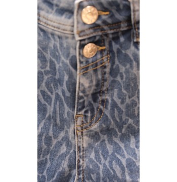 Jean imprimé léopard