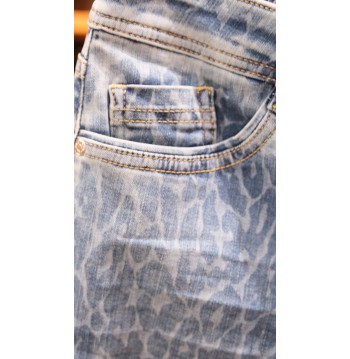 Jean imprimé léopard