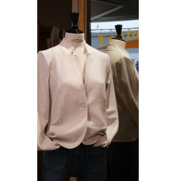 Blazer écru chiné