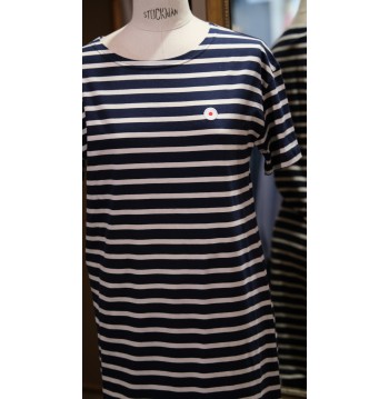 ROBE MARINE ET BEIGE