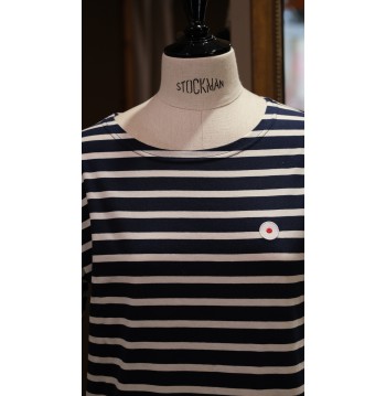 ROBE MARINE ET BEIGE