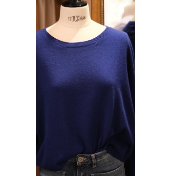 Pull cachemire bleu nuit